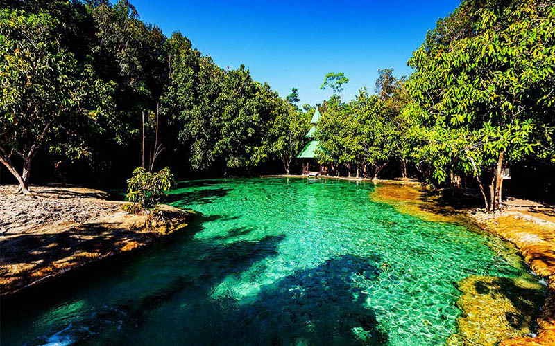 Full Day Hot Spring Waterfall & Emerald Pool With Kayaking Ao Thalane